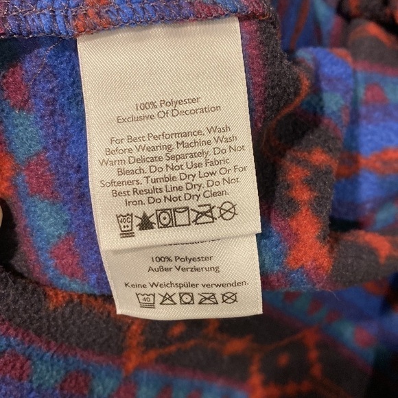 Eddie Bauer Aztec Fleece 1/4 Zip Pullover EUC - Picture 9 of 12